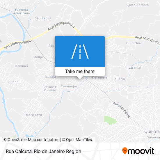 Rua Calcuta map