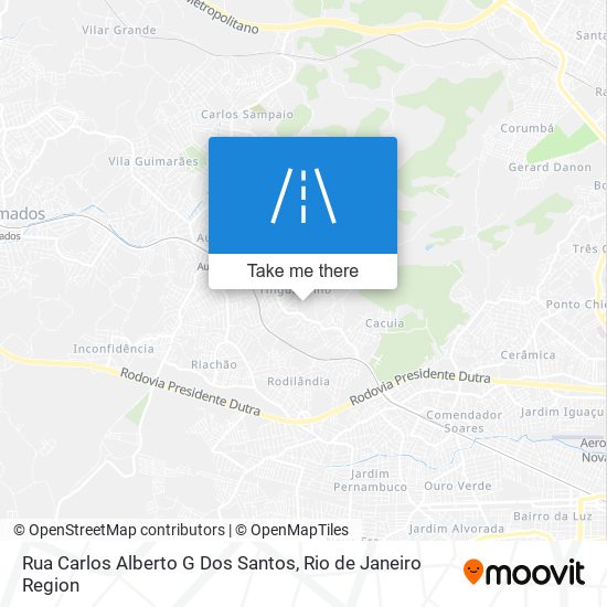 Rua Carlos Alberto G Dos Santos map