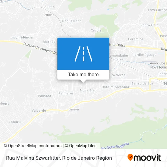 Rua Malvina Szwarfitter map