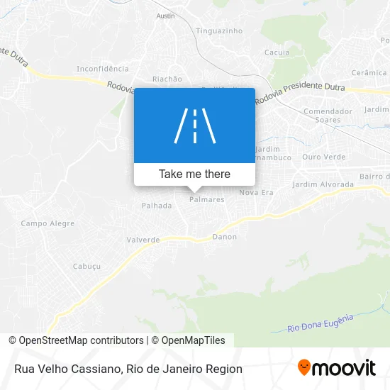 Rua Velho Cassiano map