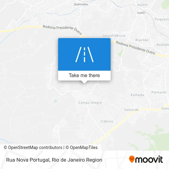 Rua Nova Portugal map
