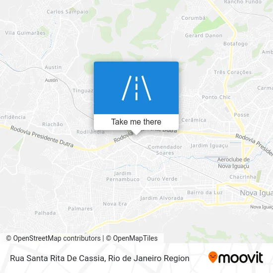 Rua Santa Rita De Cassia map
