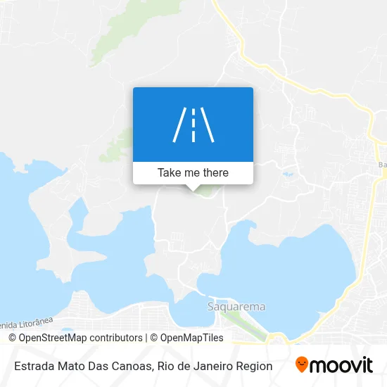 Estrada Mato Das Canoas map