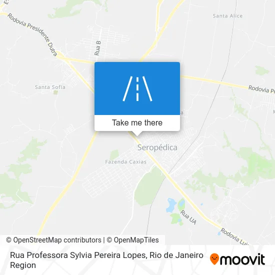 Rua Professora Sylvia Pereira Lopes map
