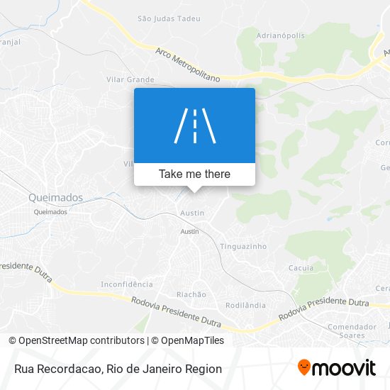 Mapa Rua Recordacao