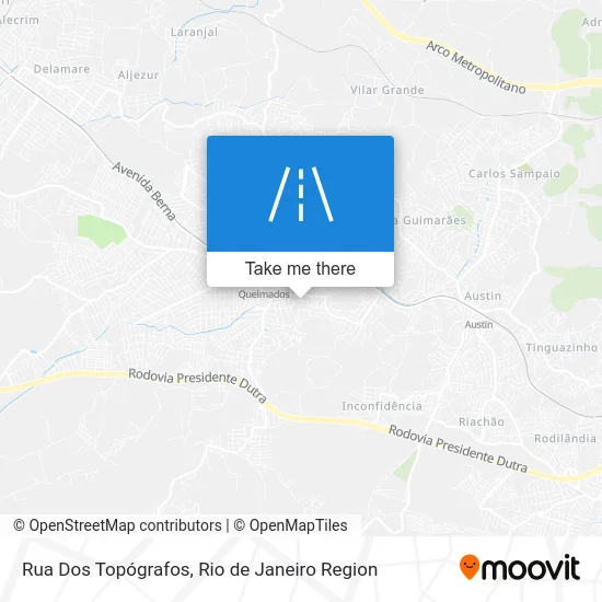 Rua Dos Topógrafos map