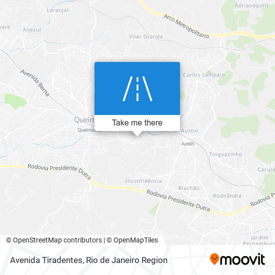 Avenida Tiradentes map