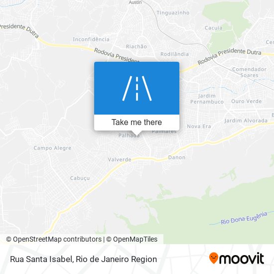 Rua Santa Isabel map