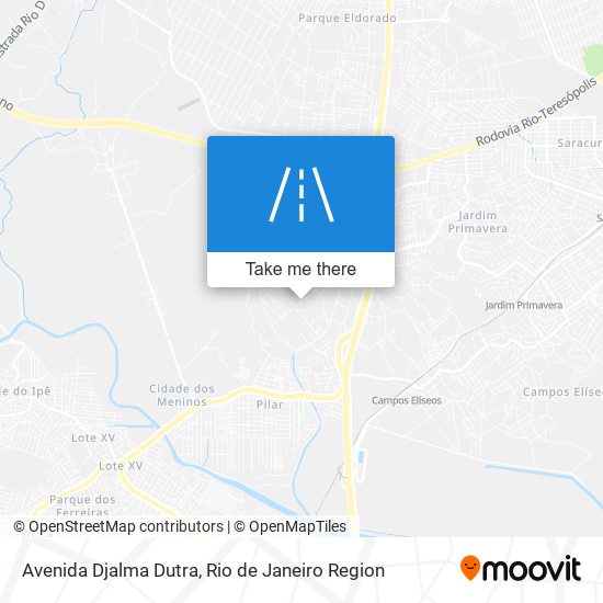 Mapa Avenida Djalma Dutra