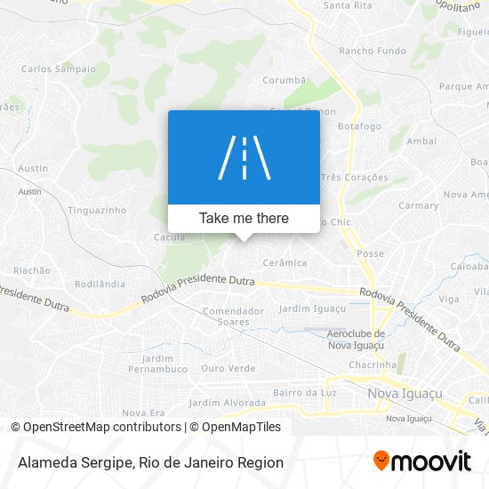 Alameda Sergipe map