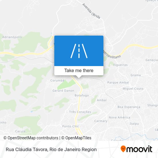 Rua Cláudia Távora map
