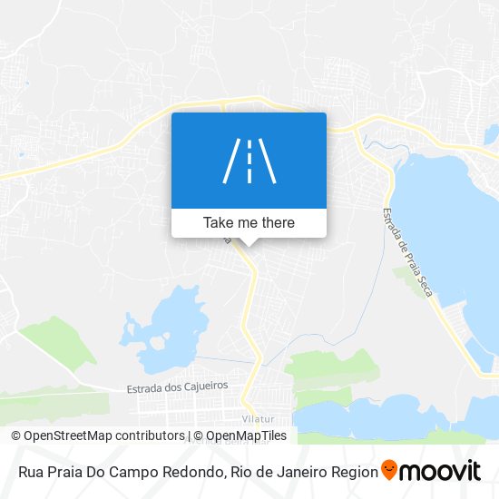 Mapa Rua Praia Do Campo Redondo