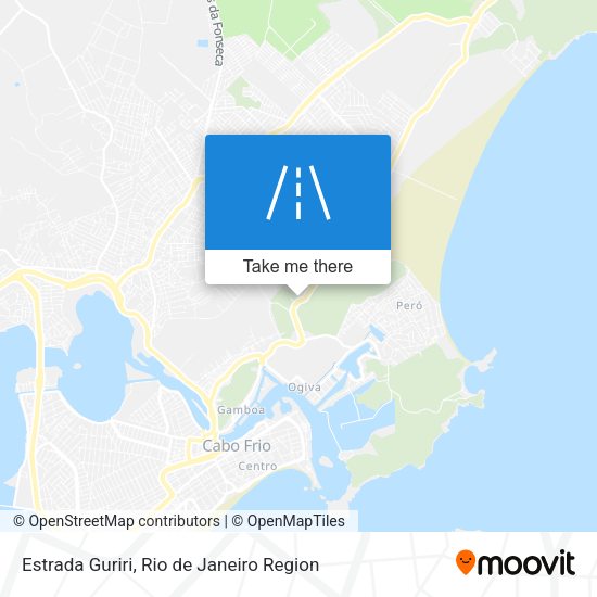 Estrada Guriri map