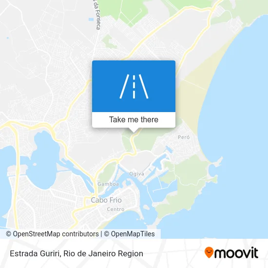 Estrada Guriri map