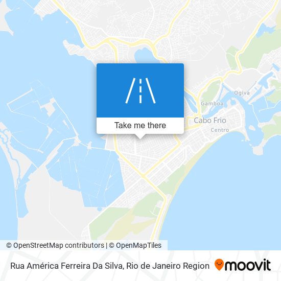 Mapa Rua América Ferreira Da Silva