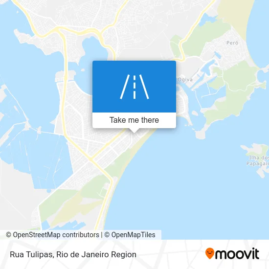 Rua Tulipas map
