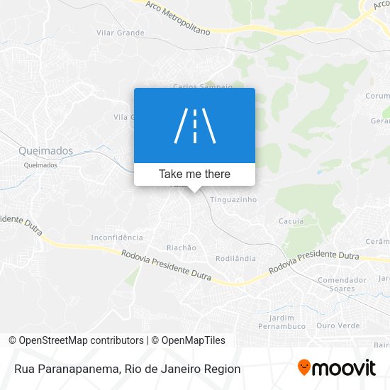 Rua Paranapanema map