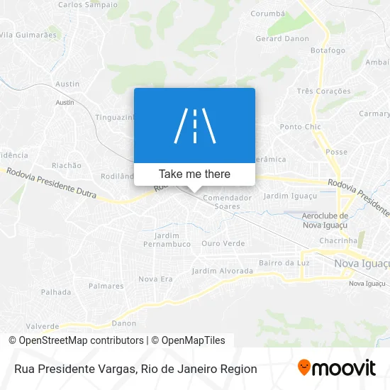Rua Presidente Vargas map