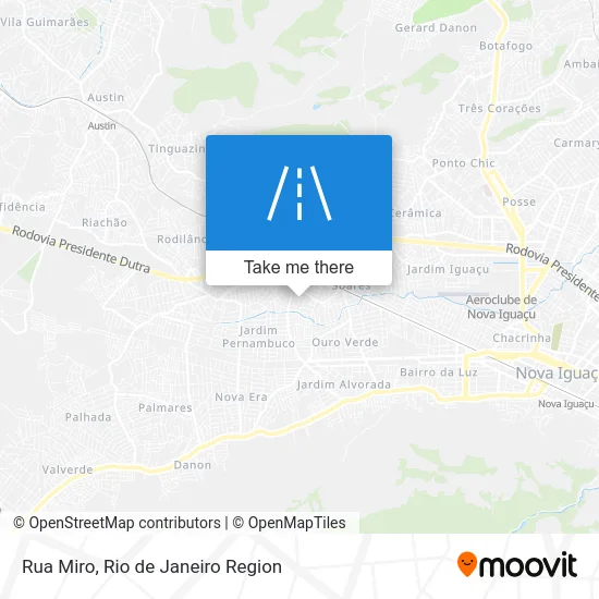 Rua Miro map
