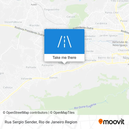 Rua Sergio Sender map