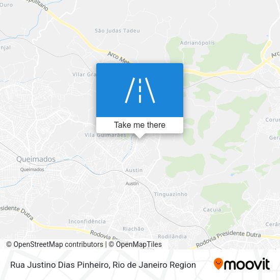 Rua Justino Dias Pinheiro map