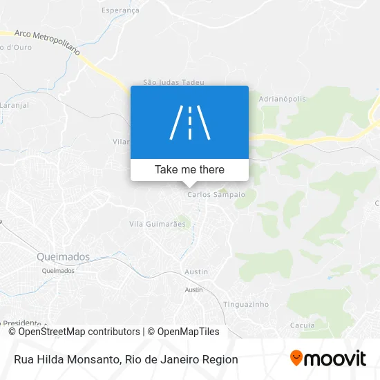 Rua Hilda Monsanto map