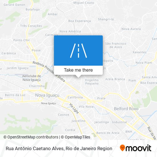 Mapa Rua Antônio Caetano Alves