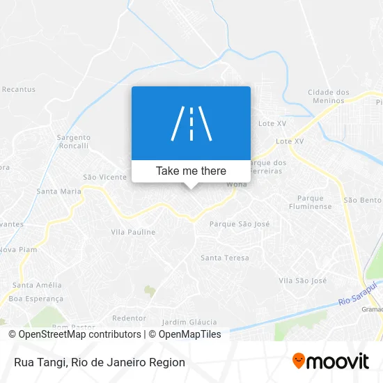 Rua Tangi map
