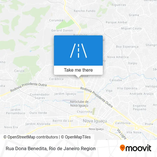 Rua Dona Benedita map