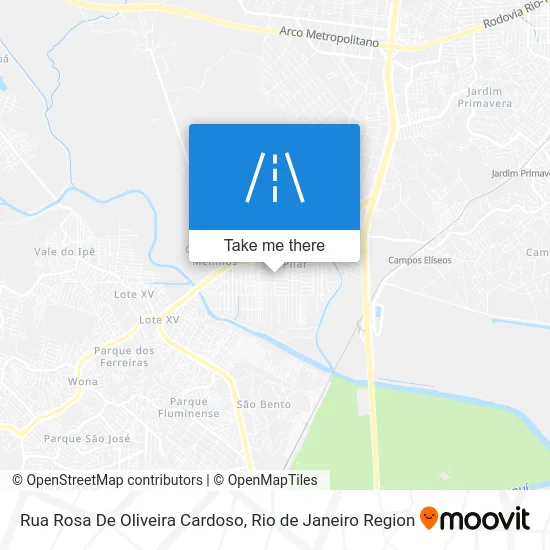 Rua Rosa De Oliveira Cardoso map