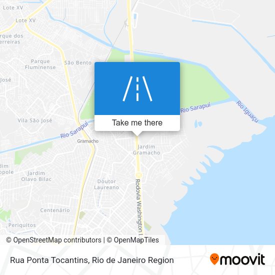 Rua Ponta Tocantins map