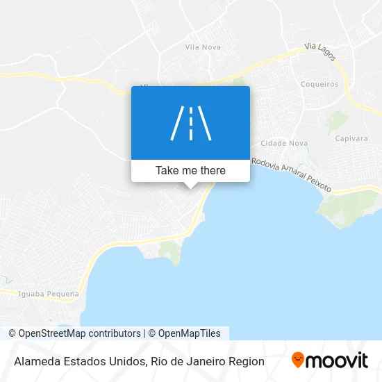 Alameda Estados Unidos map