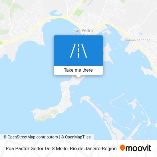 Rua Pastor Gedor De S Mello map