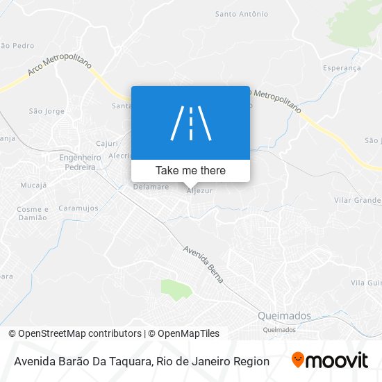 Mapa Avenida Barão Da Taquara