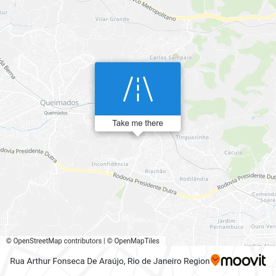 Rua Arthur Fonseca De Araújo map