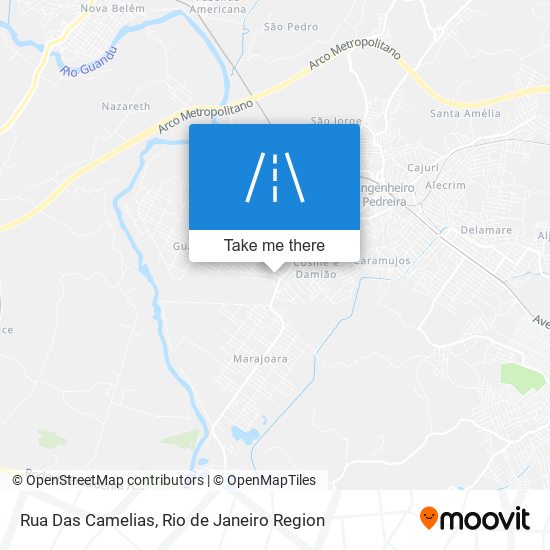 Rua Das Camelias map