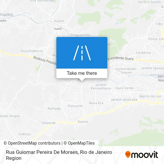 Rua Guiomar Pereira De Moraes map