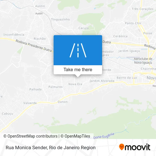 Rua Monica Sender map