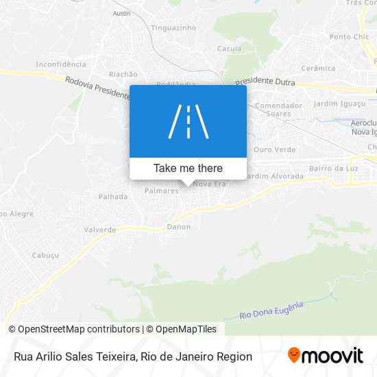 Mapa Rua Arilio Sales Teixeira