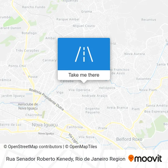 Rua Senador Roberto Kenedy map