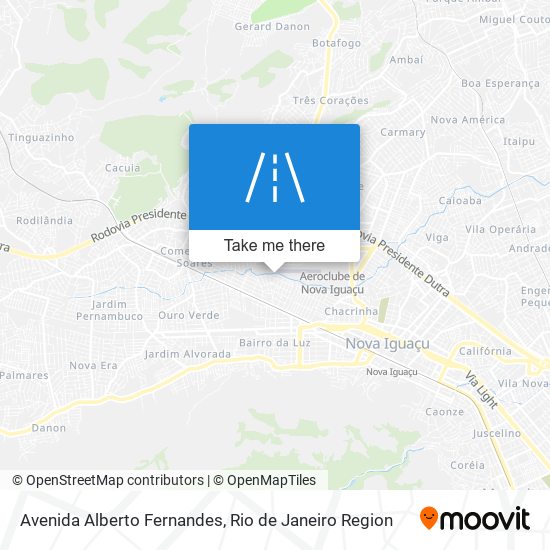Mapa Avenida Alberto Fernandes