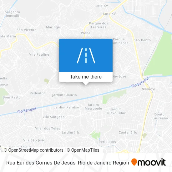 Rua Eurides Gomes De Jesus map