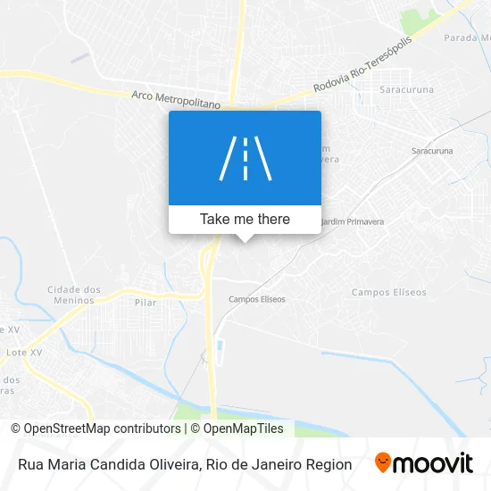 Rua Maria Candida Oliveira map