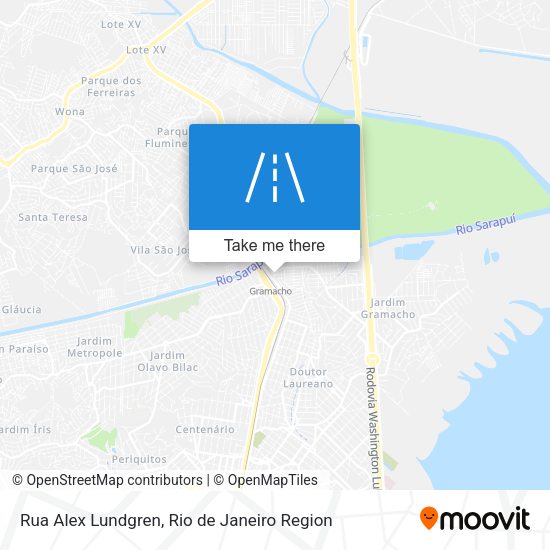 Rua Alex Lundgren map