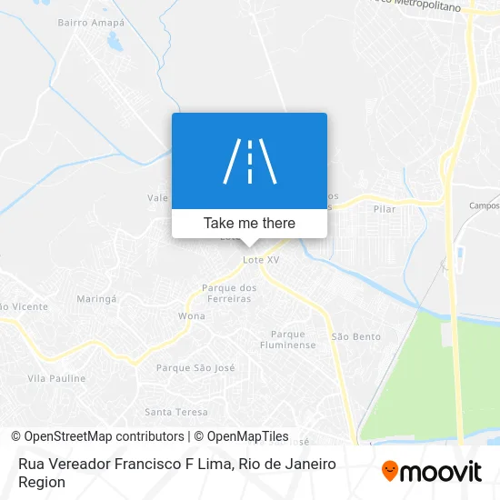 Rua Vereador Francisco F Lima map