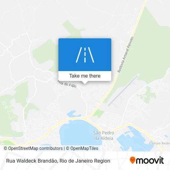 Rua Waldeck Brandão map