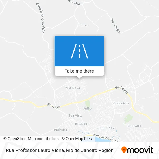 Rua Professor Lauro Vieira map
