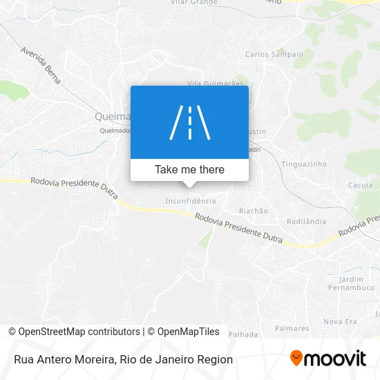 Rua Antero Moreira map