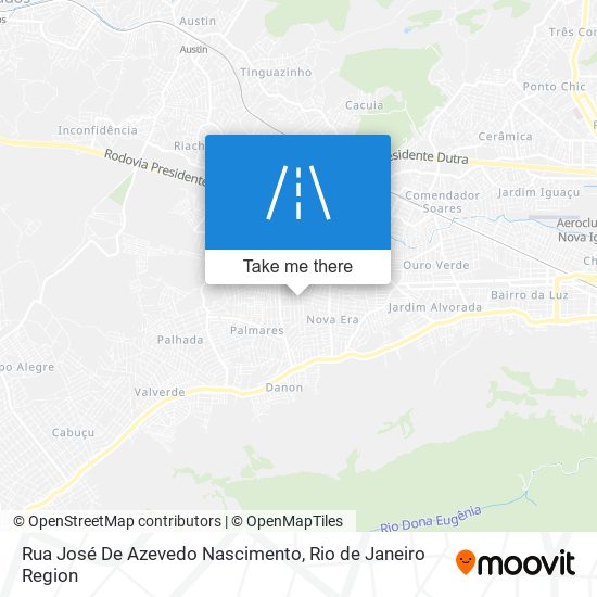 Mapa Rua José De Azevedo Nascimento