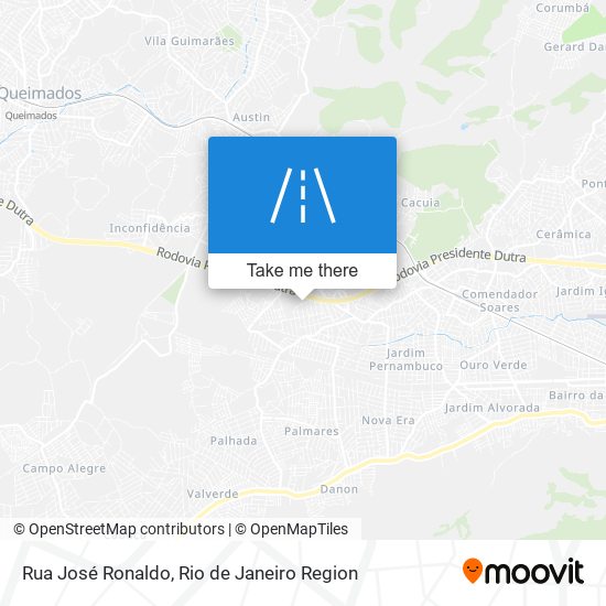 Mapa Rua José Ronaldo